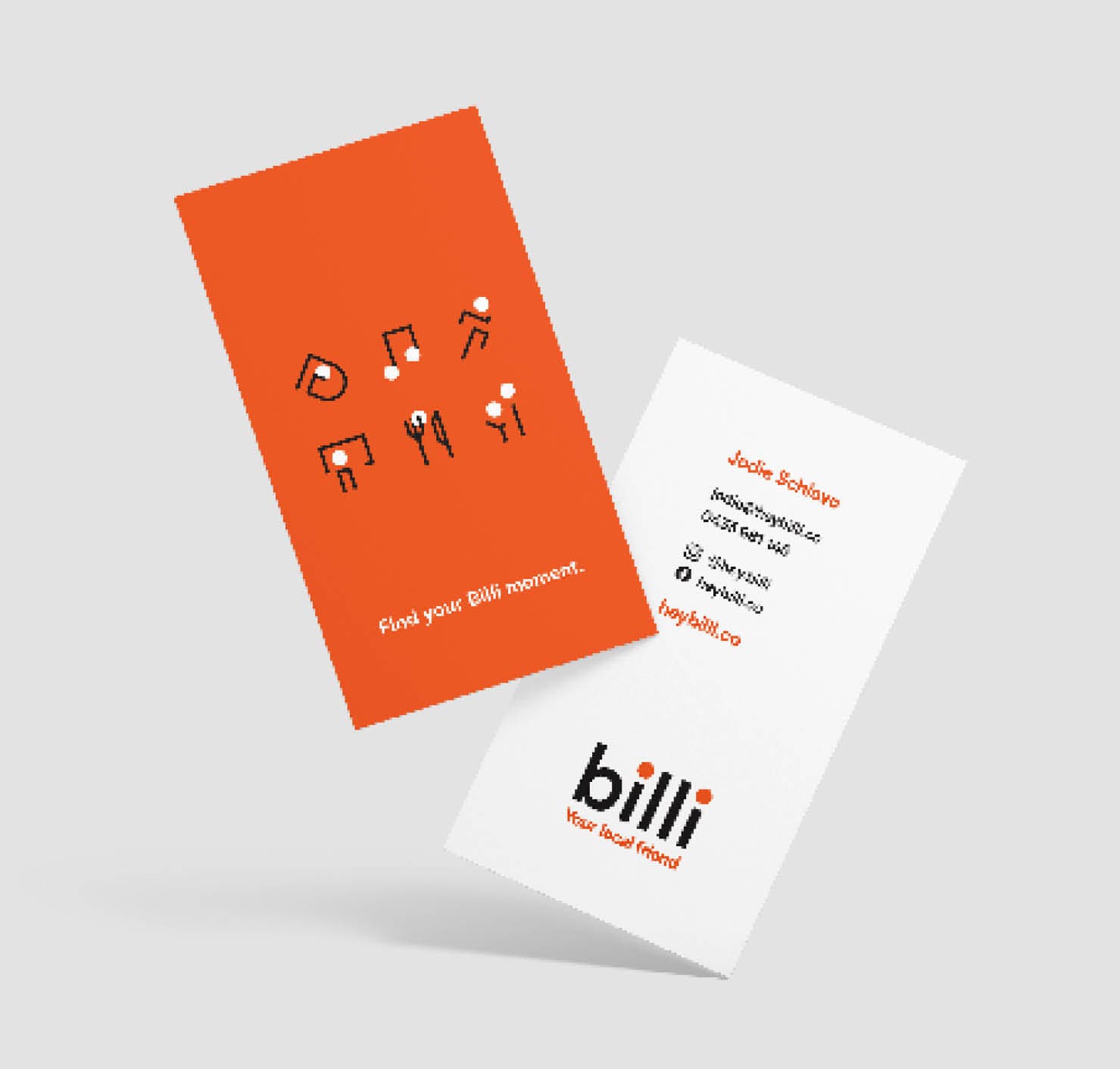 Billi business cards design