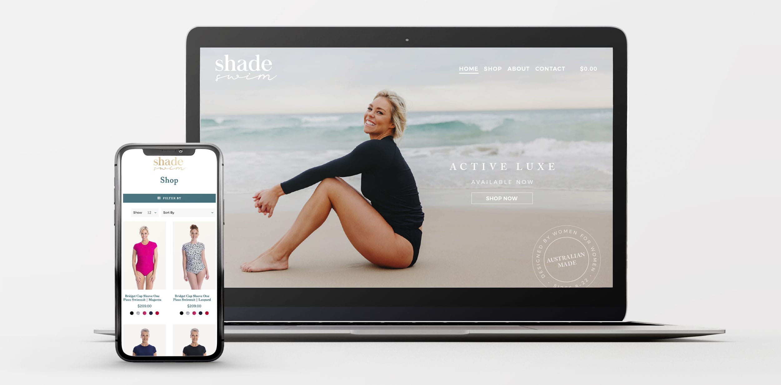 Shade Swim Ecommerce Website