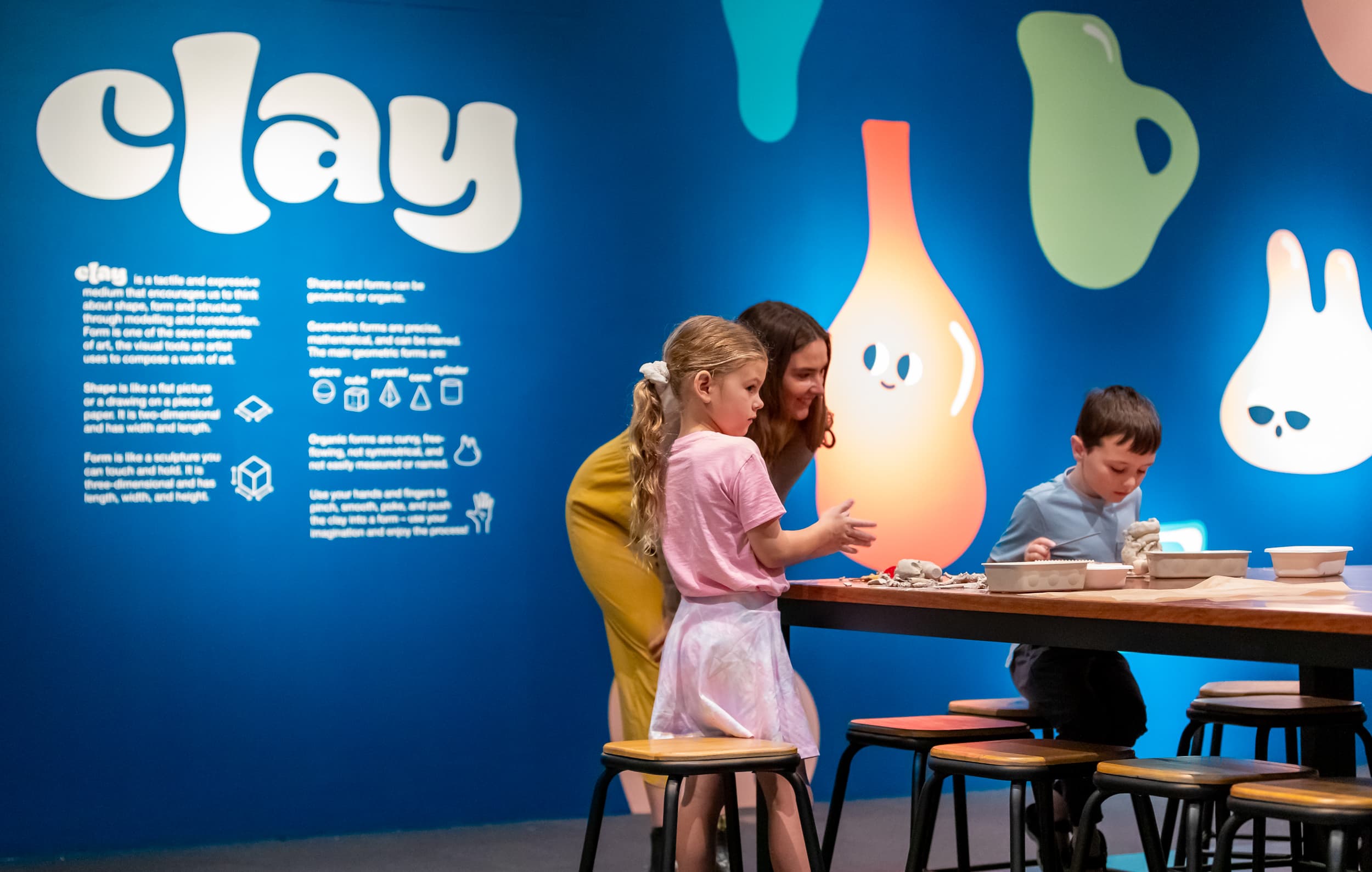 IAG Kids: Clay Studio exhibition design