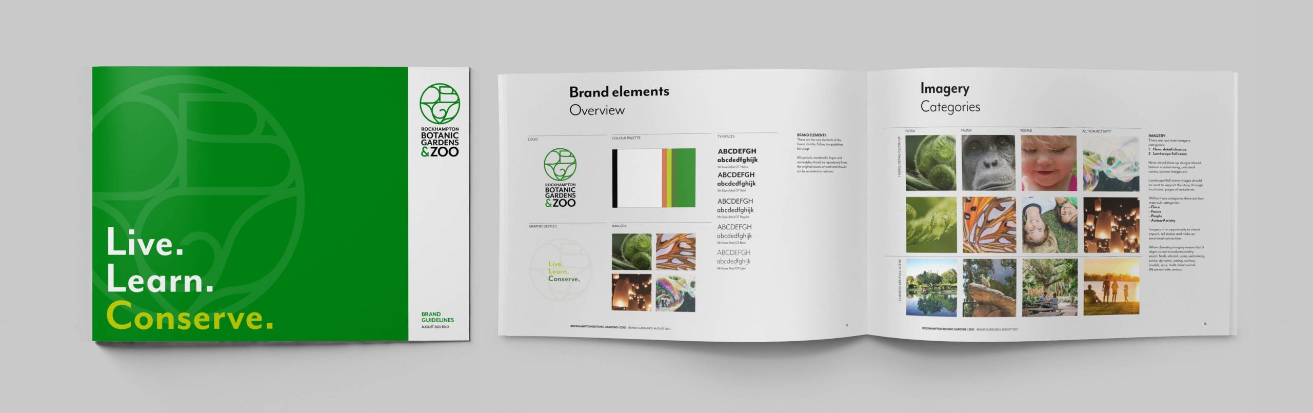 Rockhampton Botanic Gardens and Zoo branding