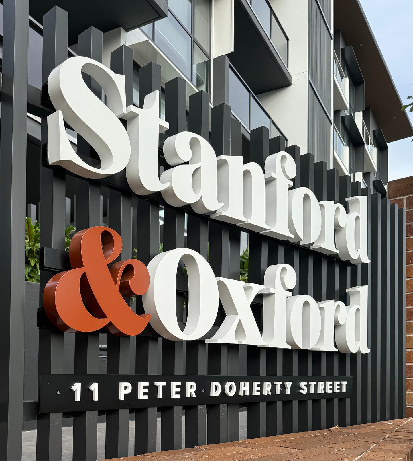 Stanford and Oxford Signage