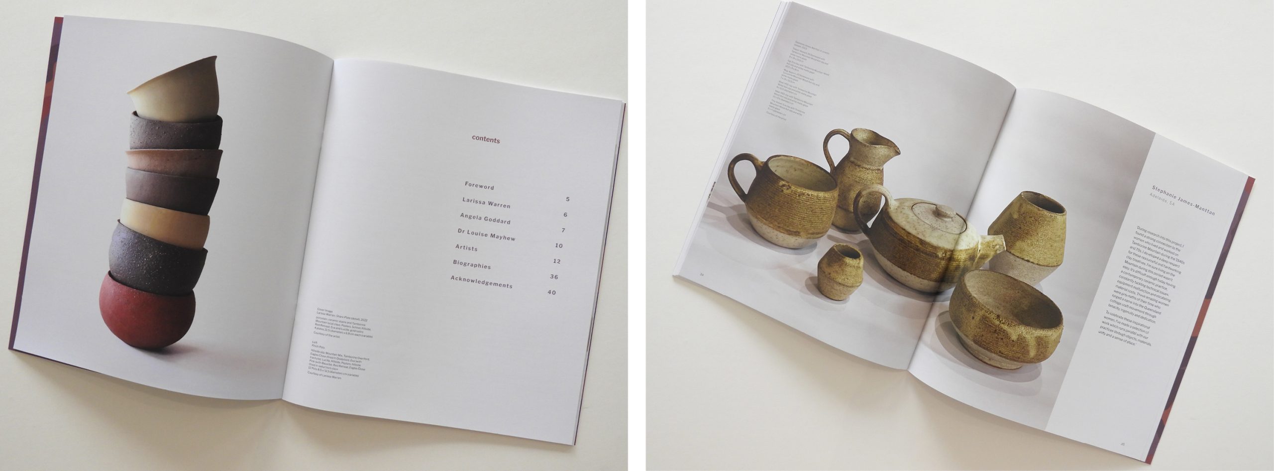 Shifting Ground catalogue inserts