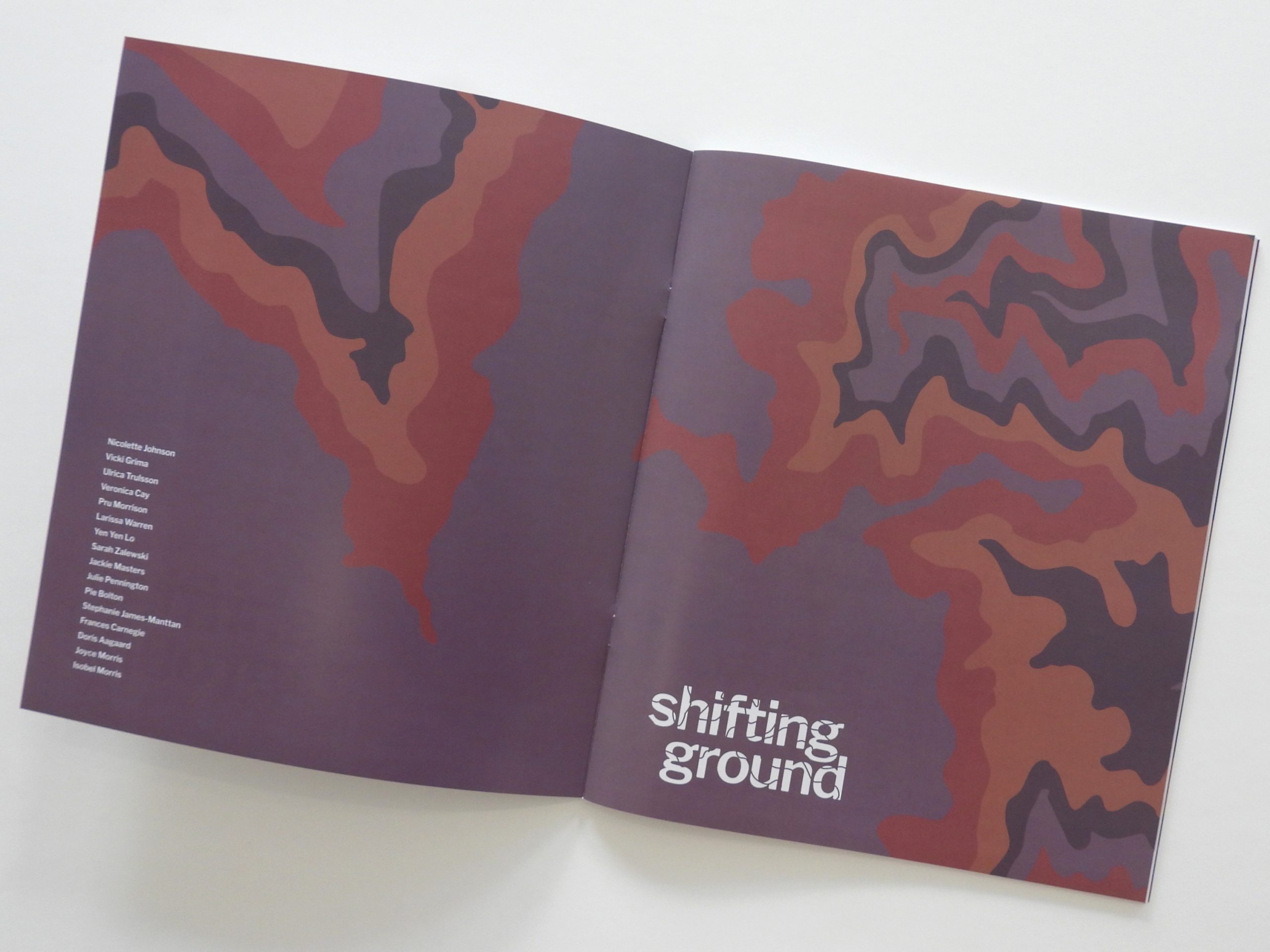 Shifting Ground catalogue pages