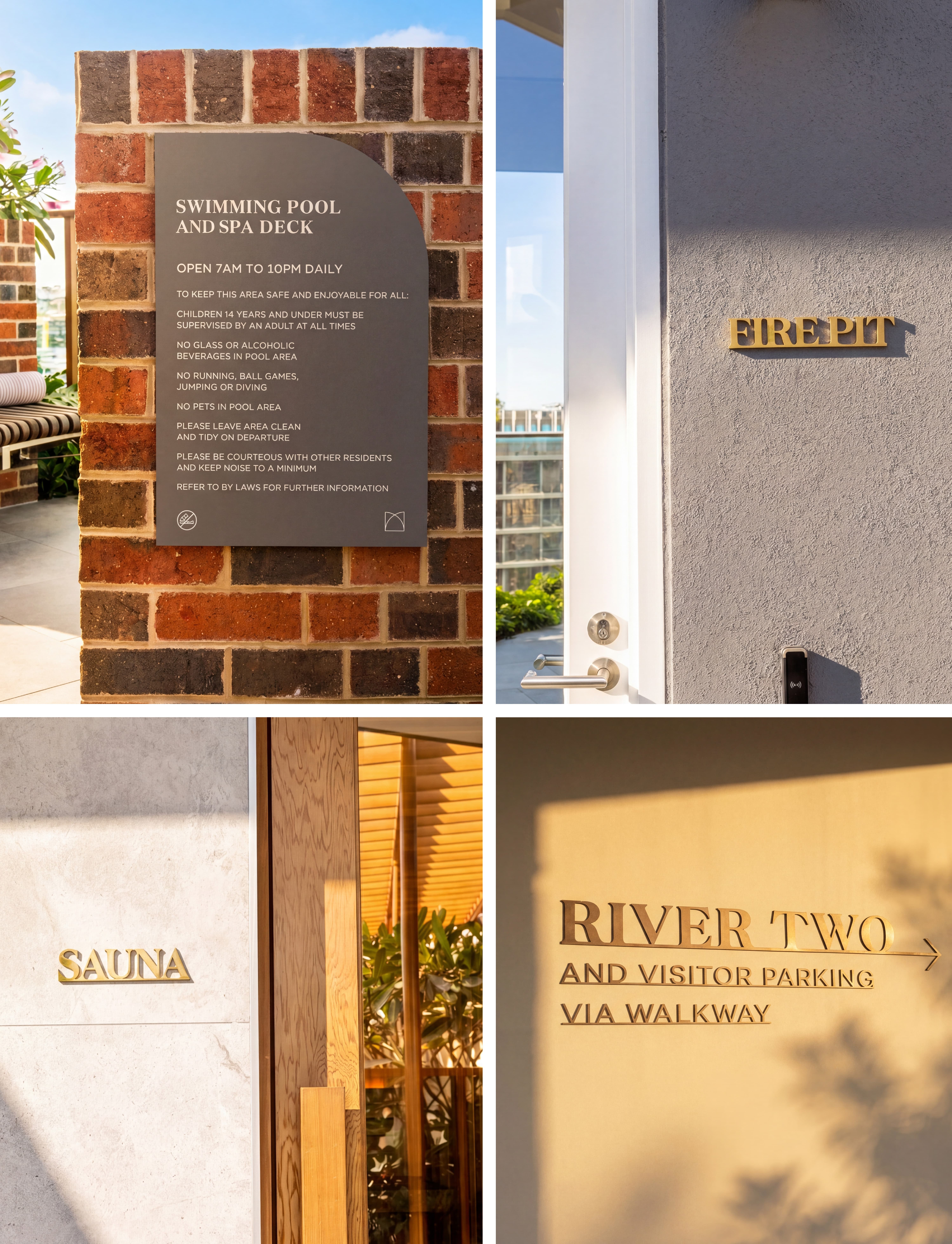 Monarch Residences sign details